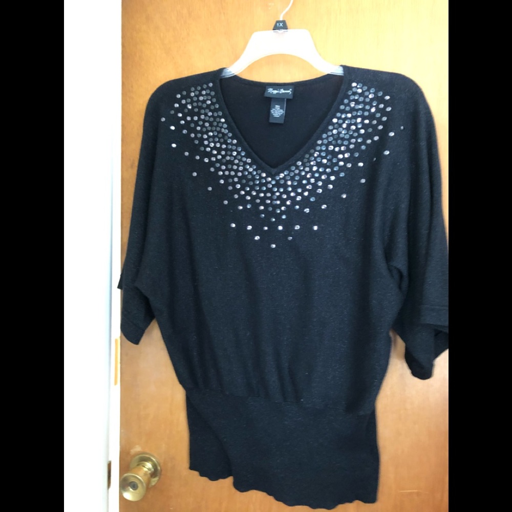 Maggie Barnes women’s sequined top size 14W
